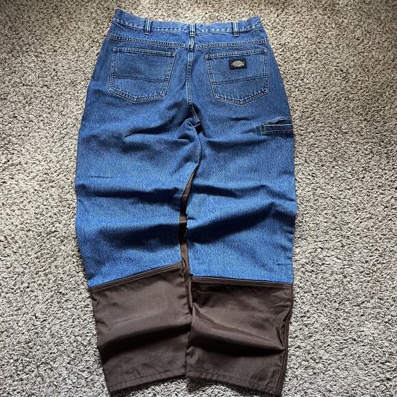 Dickies Pants Mens 36x30 Double Knee Upland Hunting Brush Canvas Jeans - Picture 1 of 6